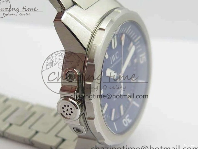 MIROTIME 0217 EasyMatch Aquatimer Automatic IW329004 V6F 1:1 Best Edition Blue Dial On SS Bracelet MIYOTA 7224